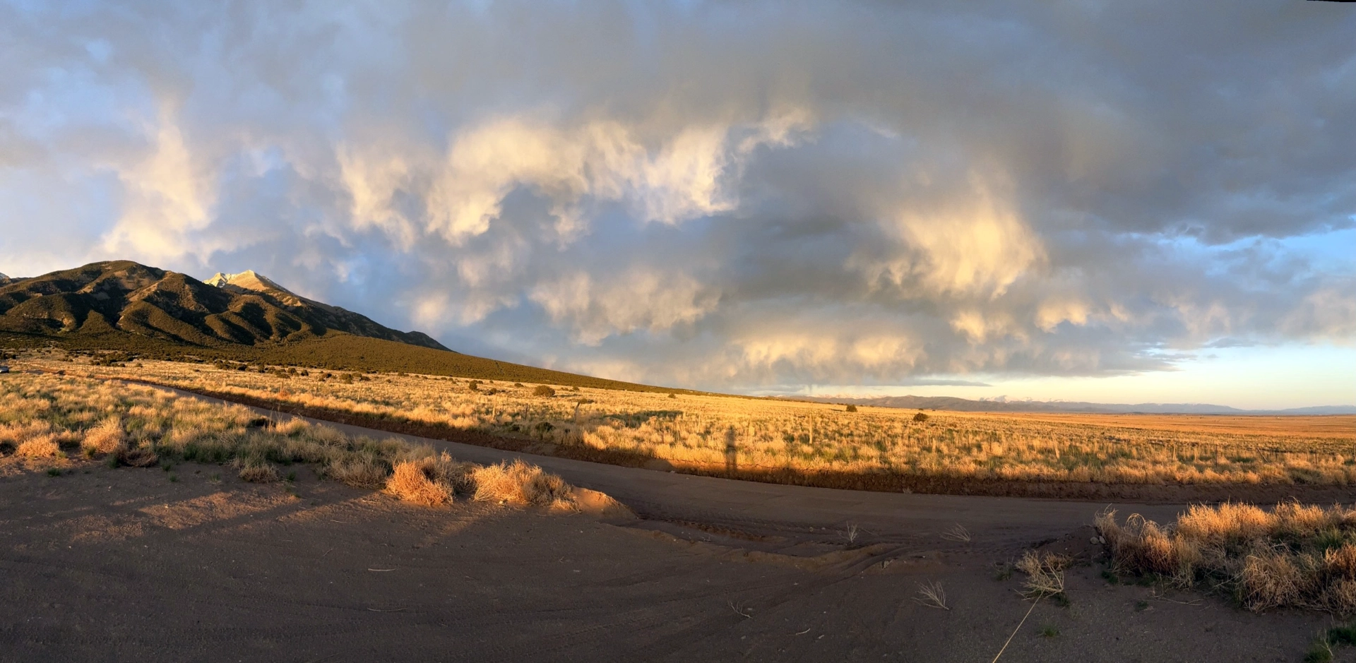 textured clouds at sunset