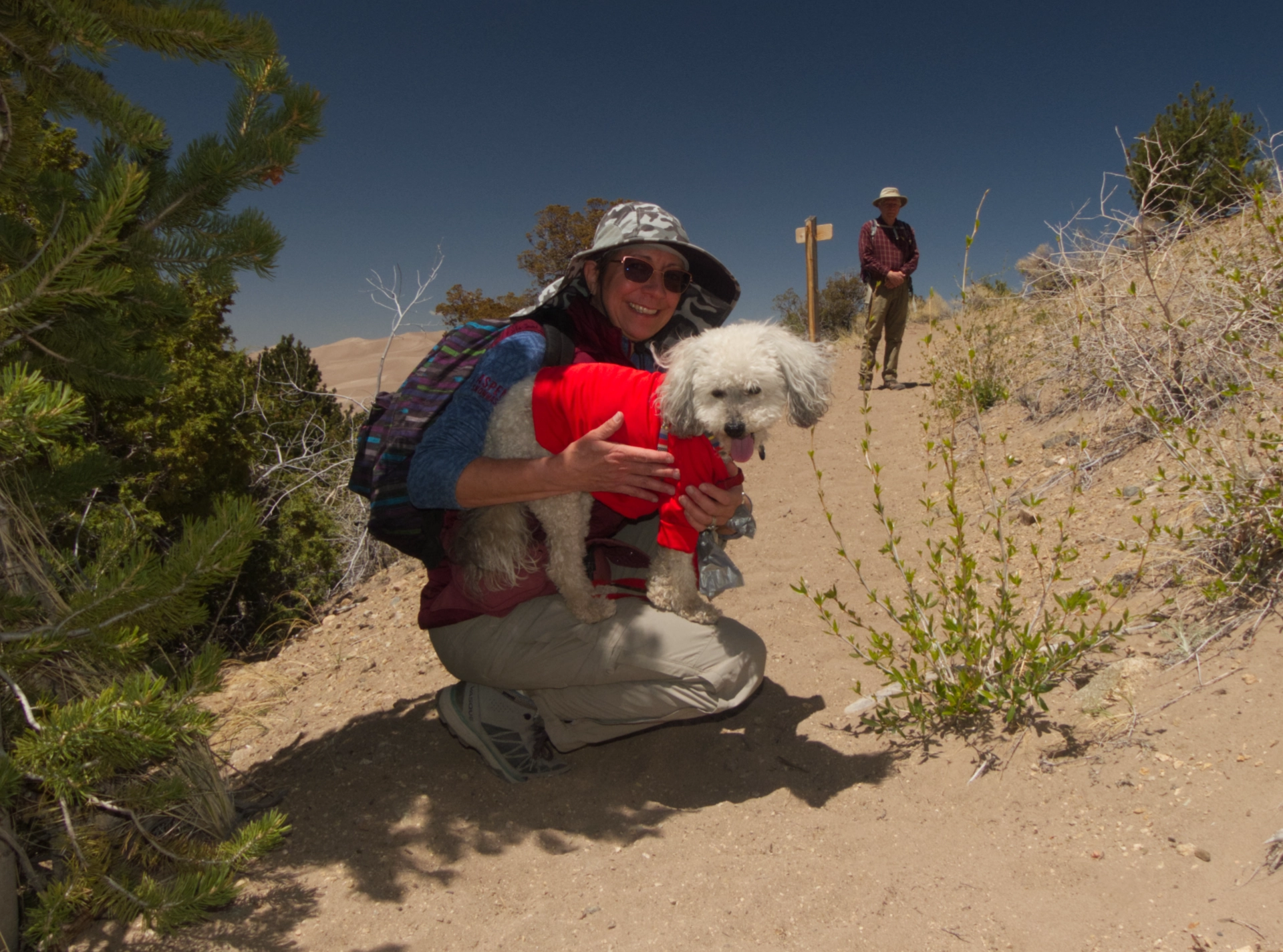 Jenna and Coconut on the Overlook Trail