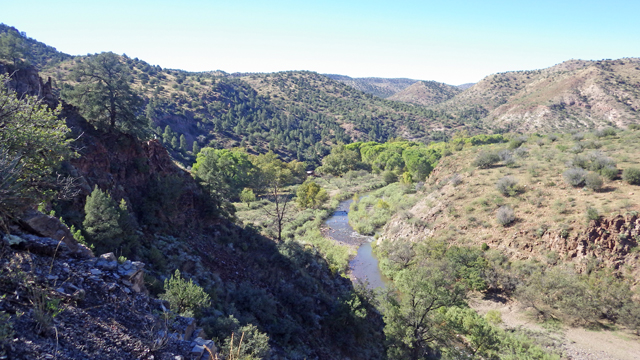 Looking down at P-Bar