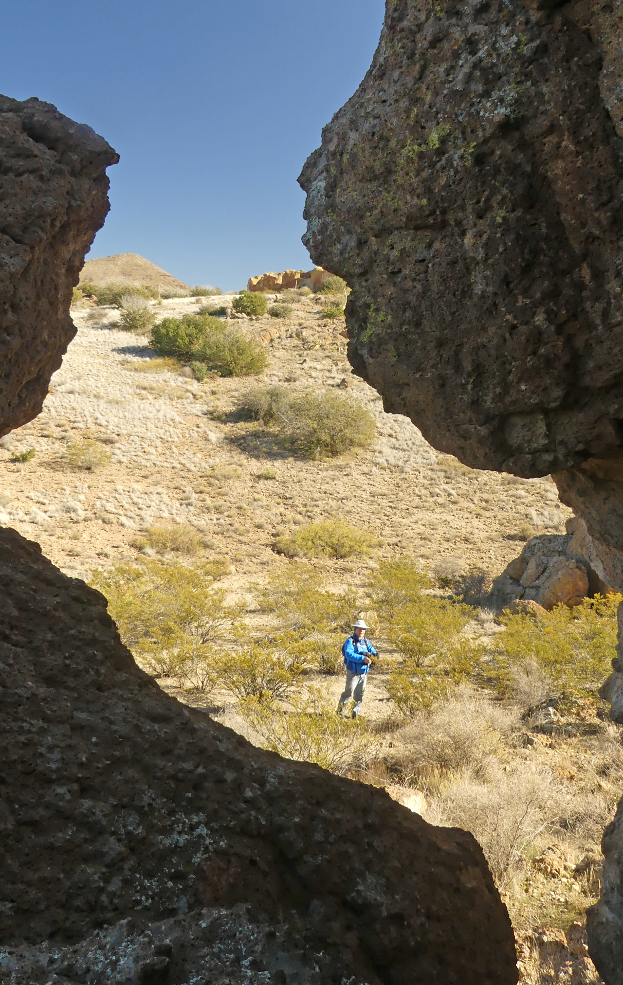 view from a cave