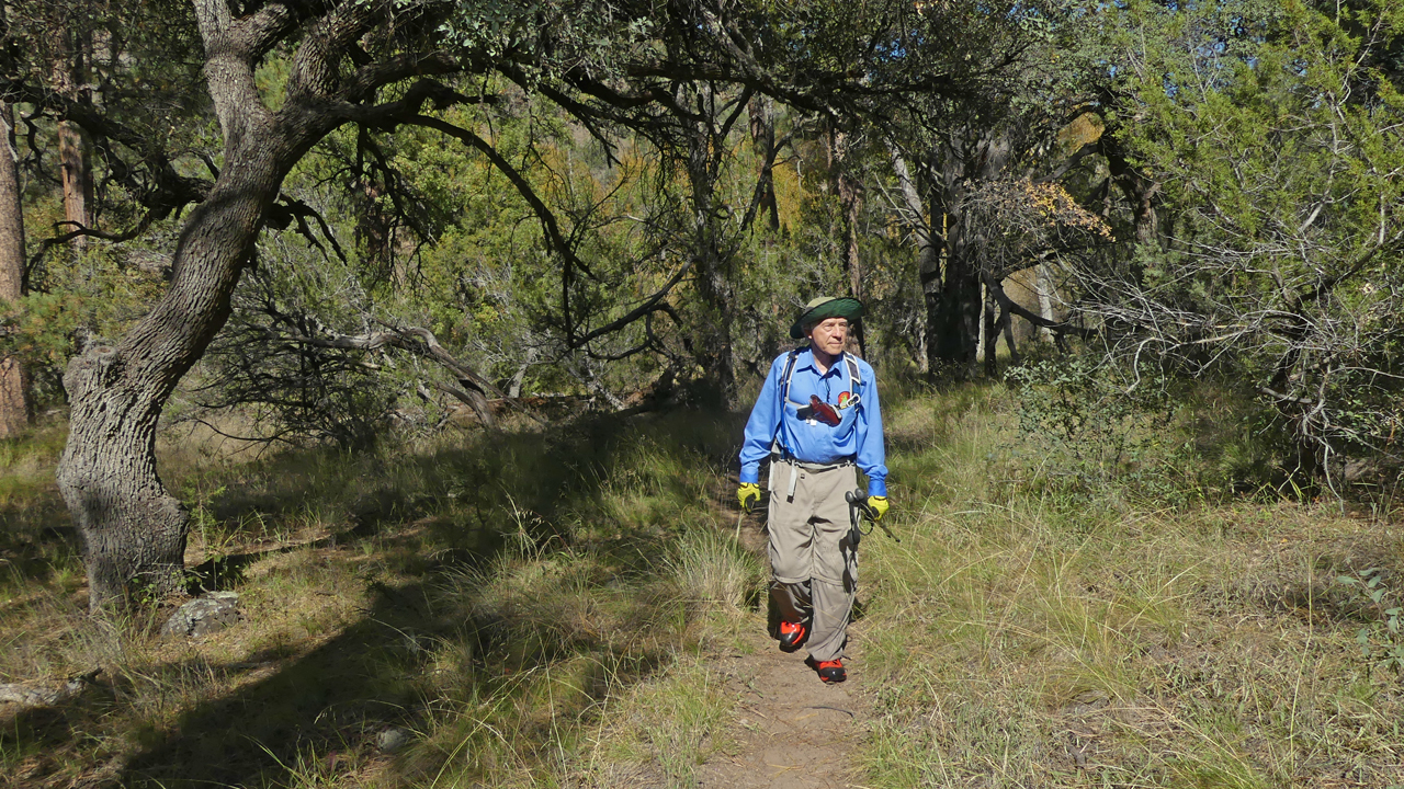 Dennis hiking