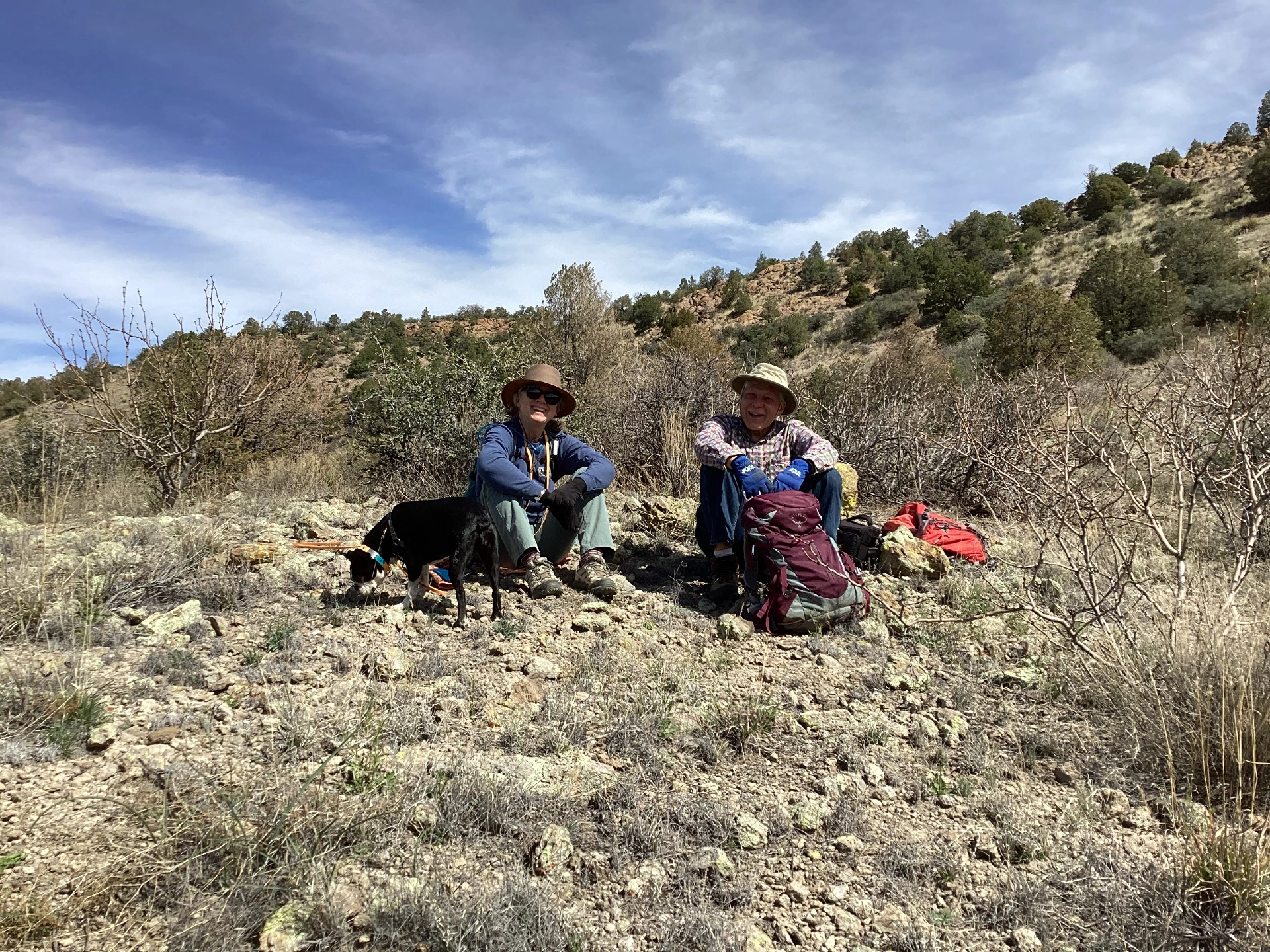 Debra and Dennis taking a break