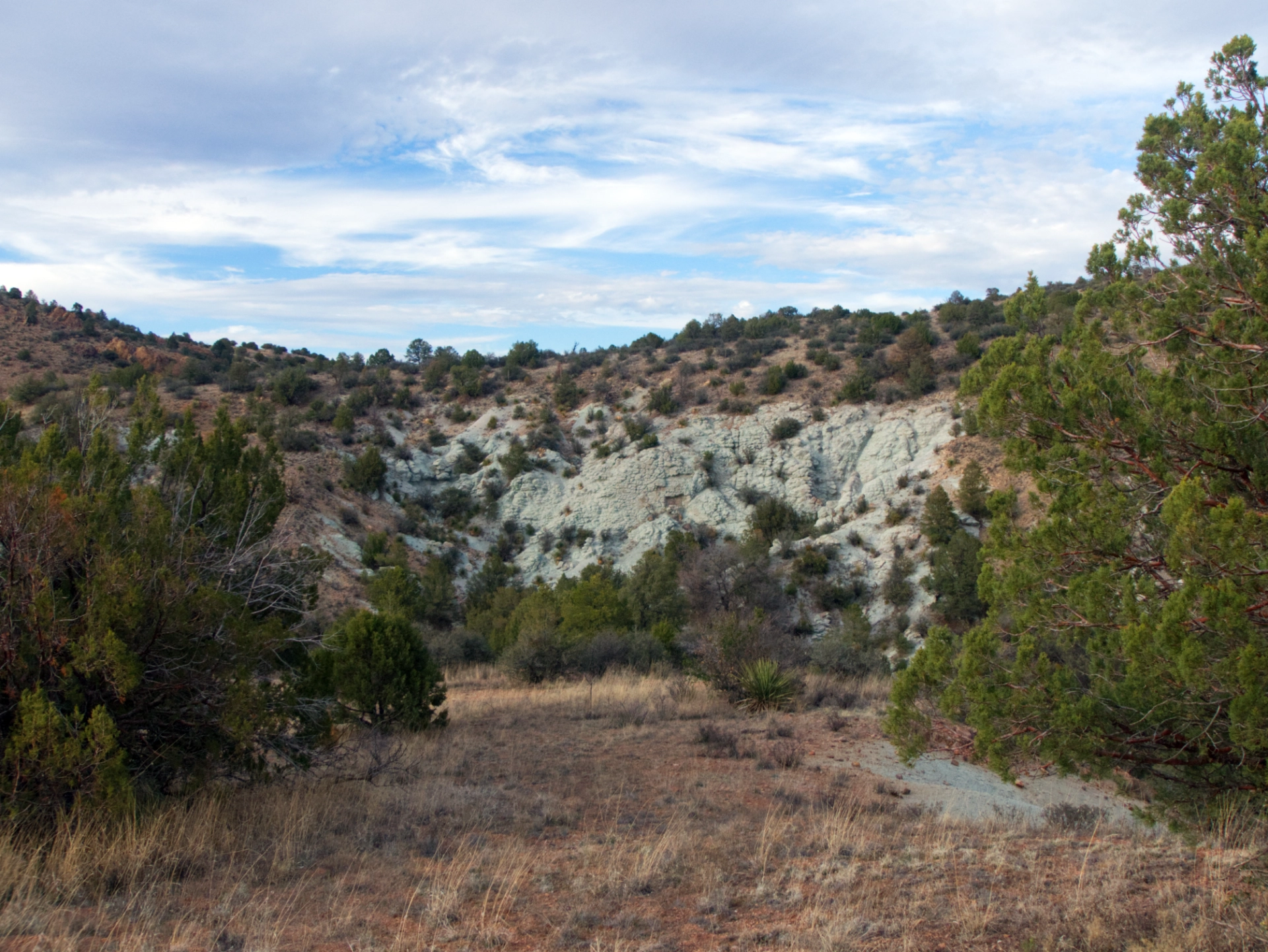 bubbly blue rock canyon walls