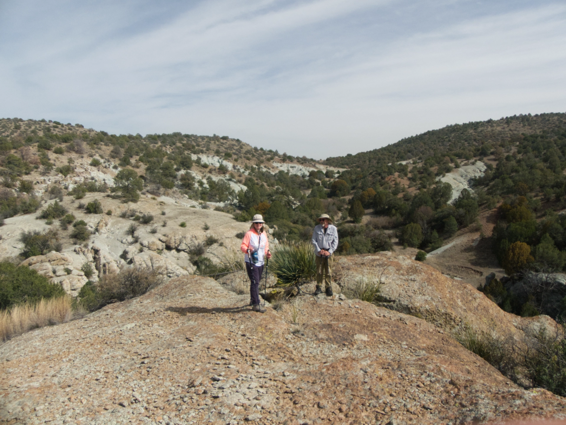 Ken and Helena on a nearby summit