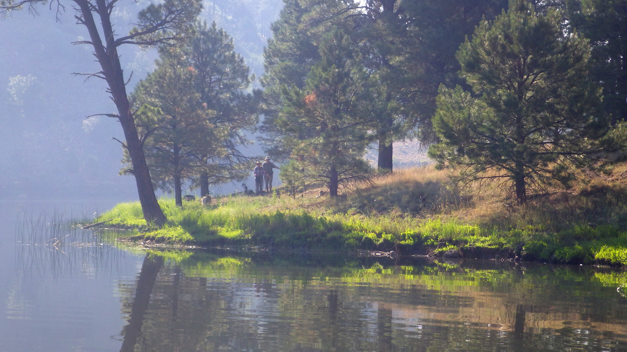 smoke at Snow Lake