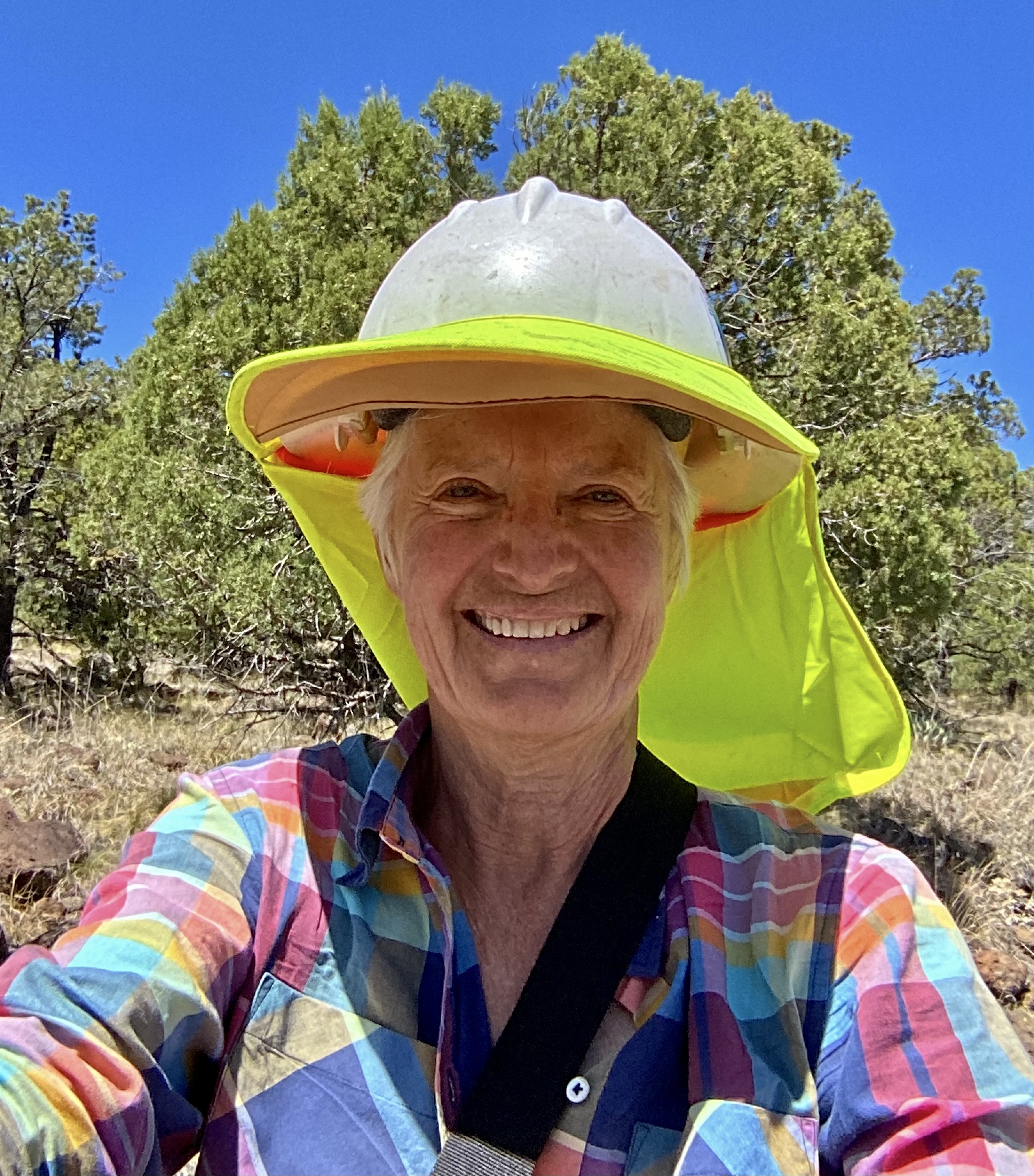 woman wearing hard hat