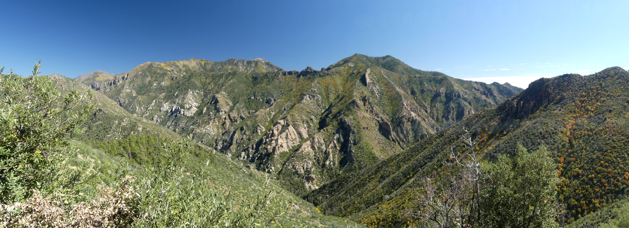 looking down into Big Dry Creek