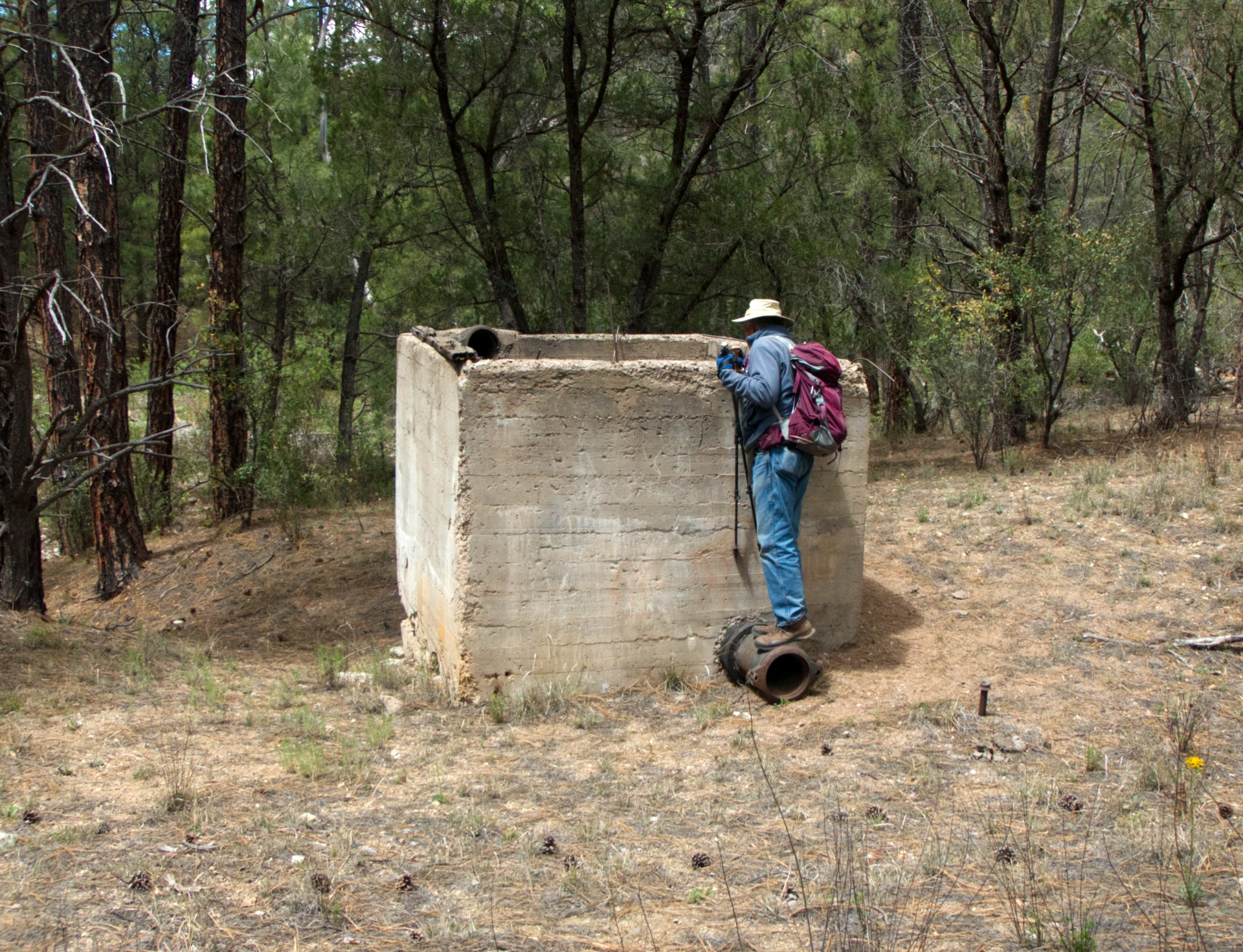 Mystery structure along the pipeline