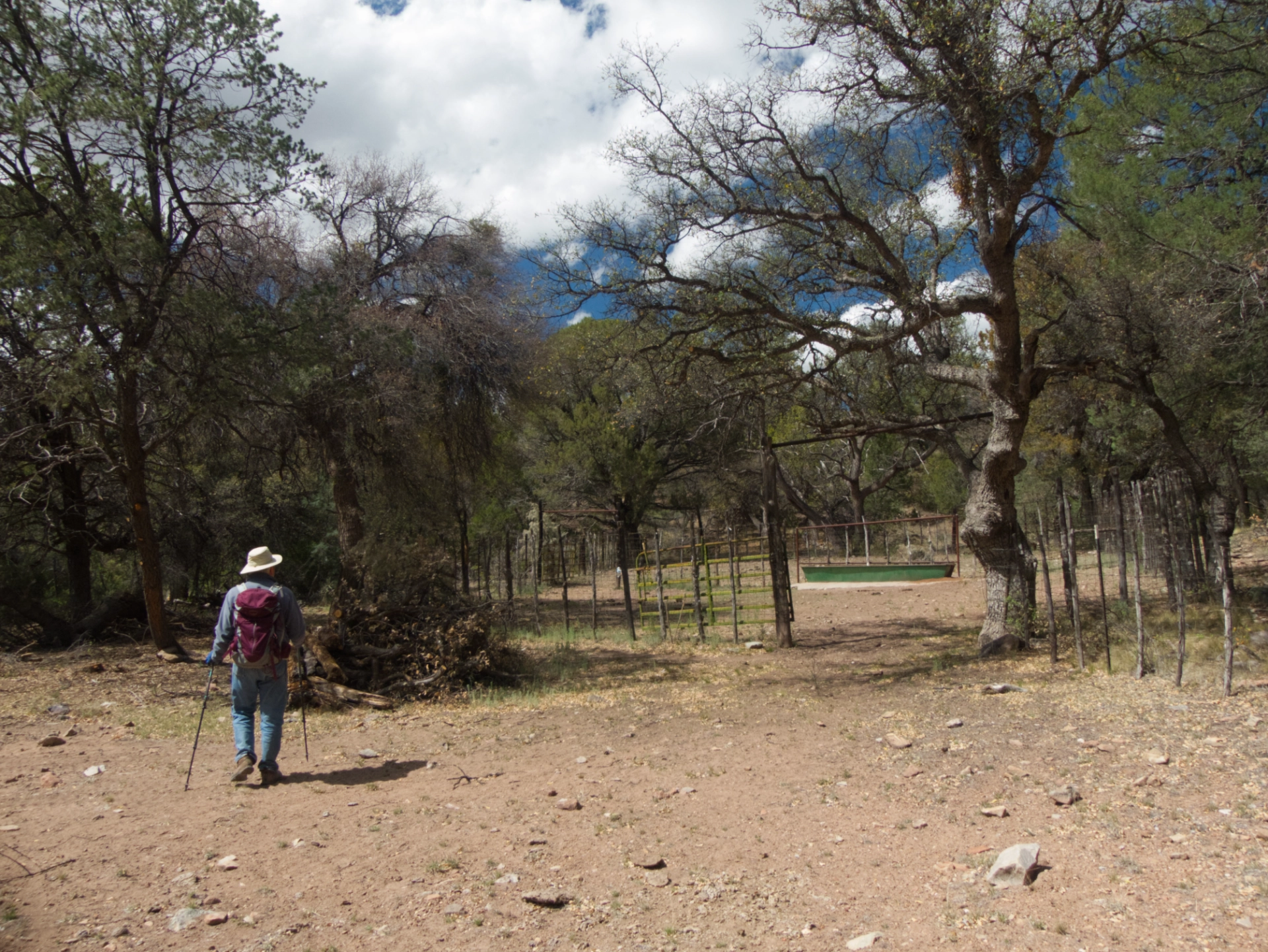 Approaching an old corral