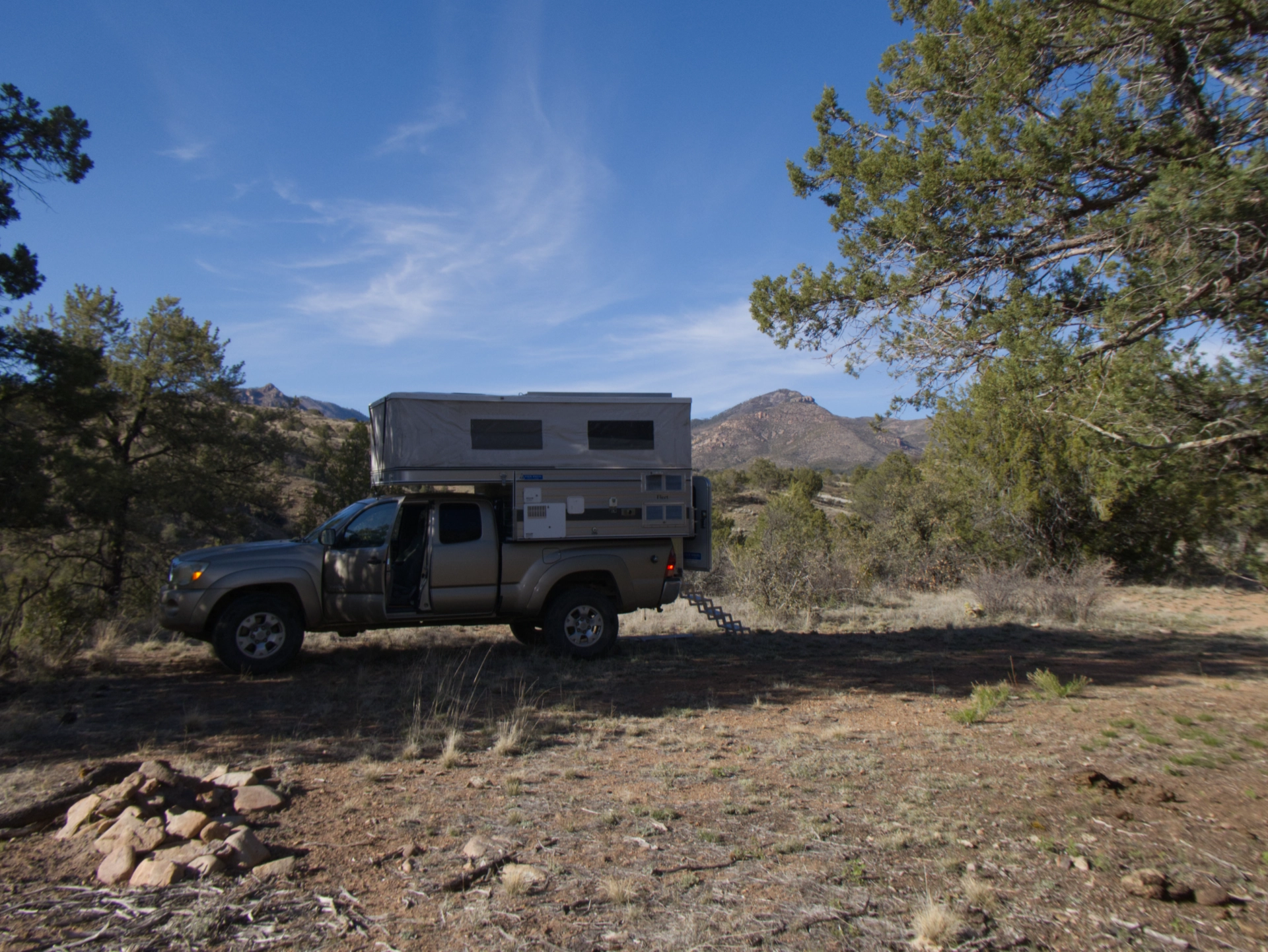 campsite on a ridge