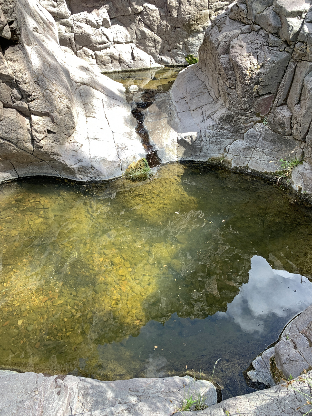 bigger pool with waterfall