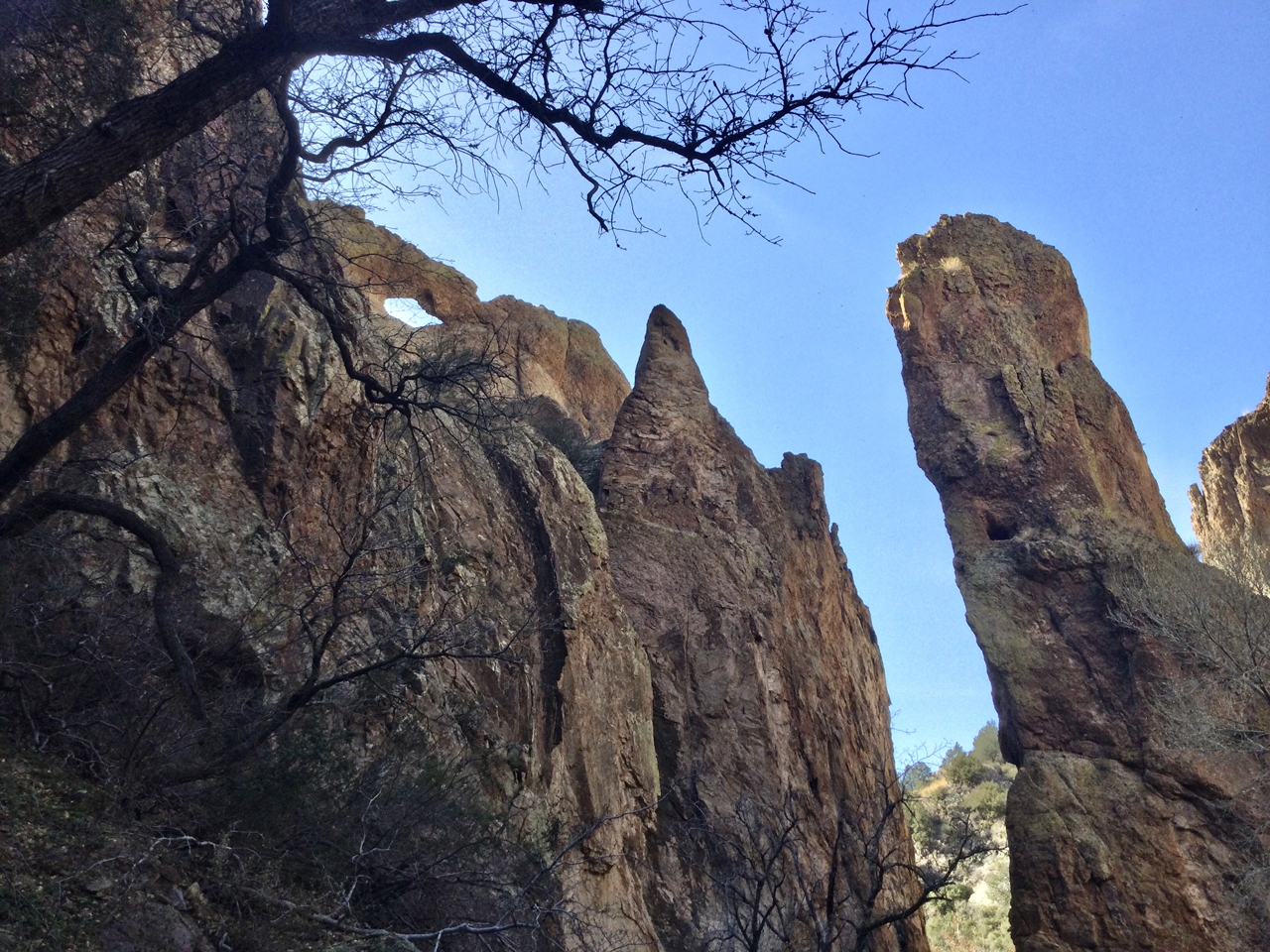 Mineral Creek window and spires