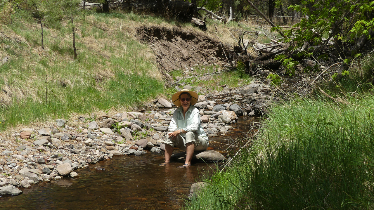 Ann in the river