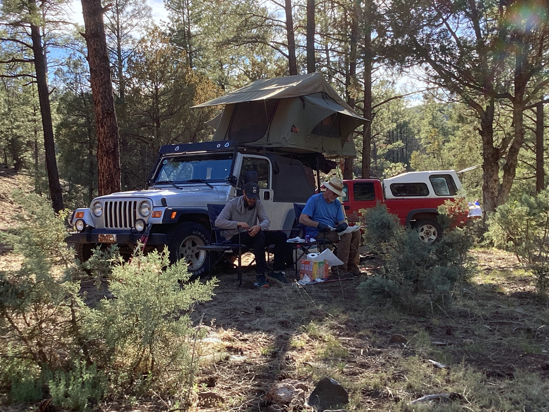 Patrick and Dave oil and sharpening tools