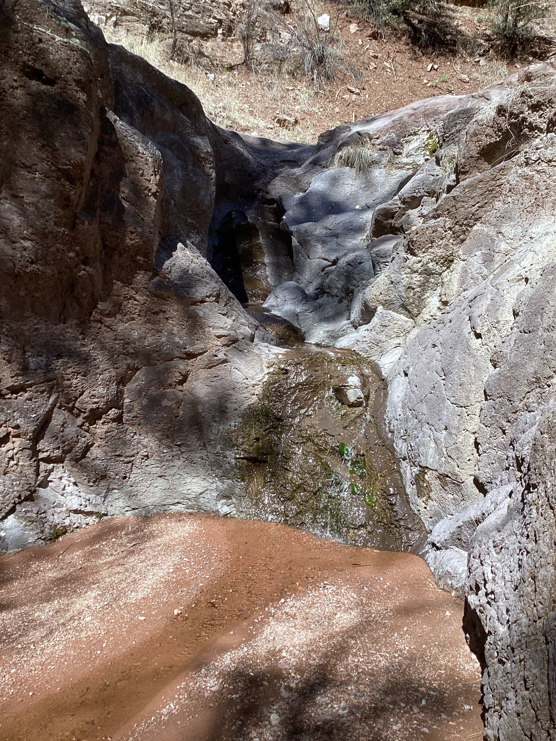 small waterfall, different light