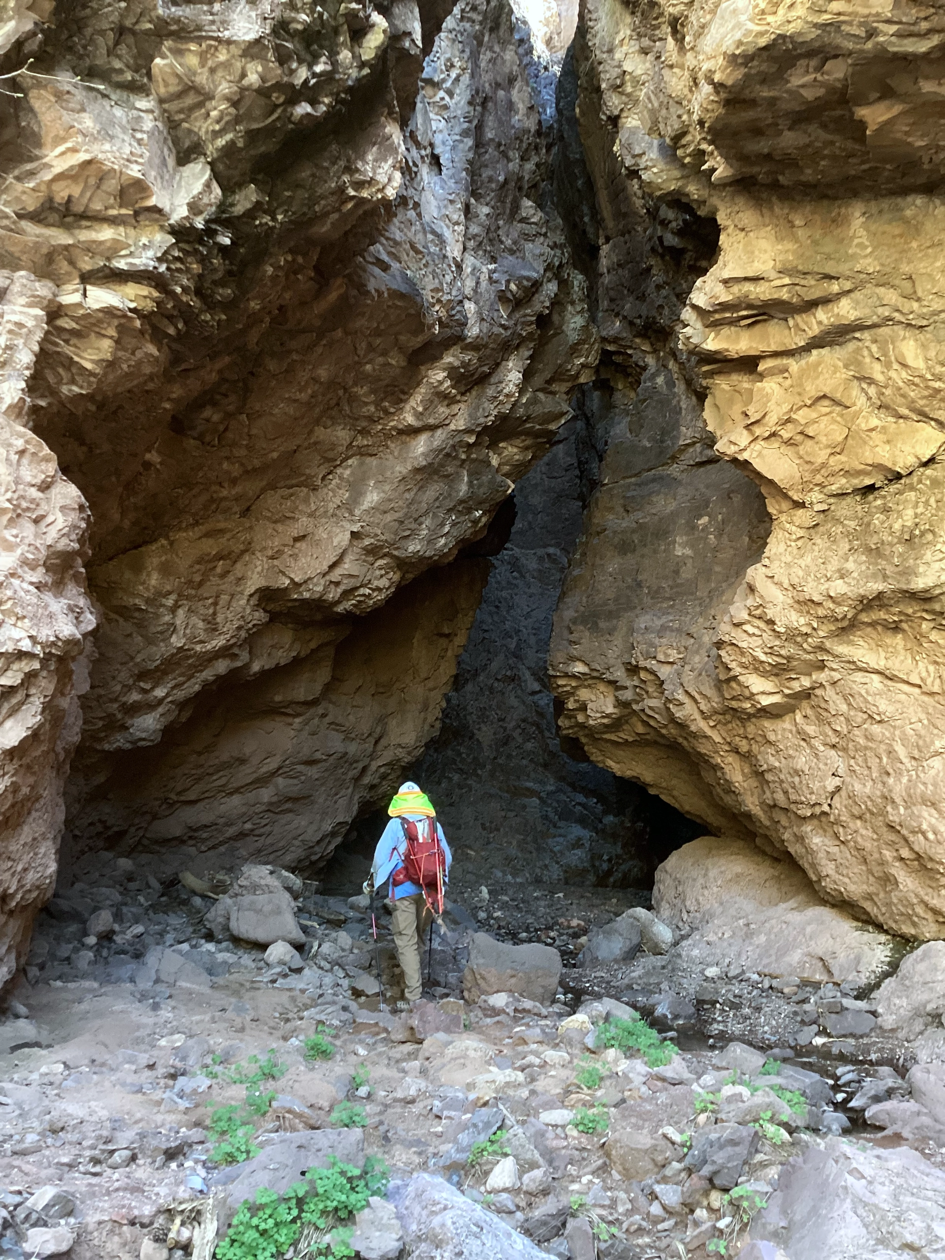 Dave at the entrance to the grotto