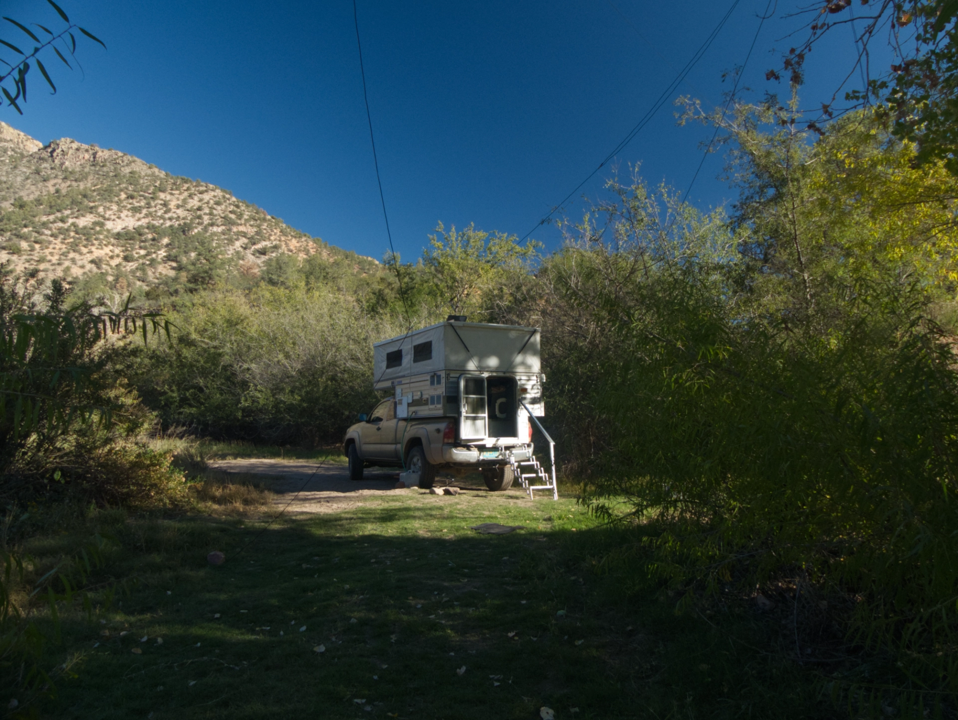 our campsite by the Gila River