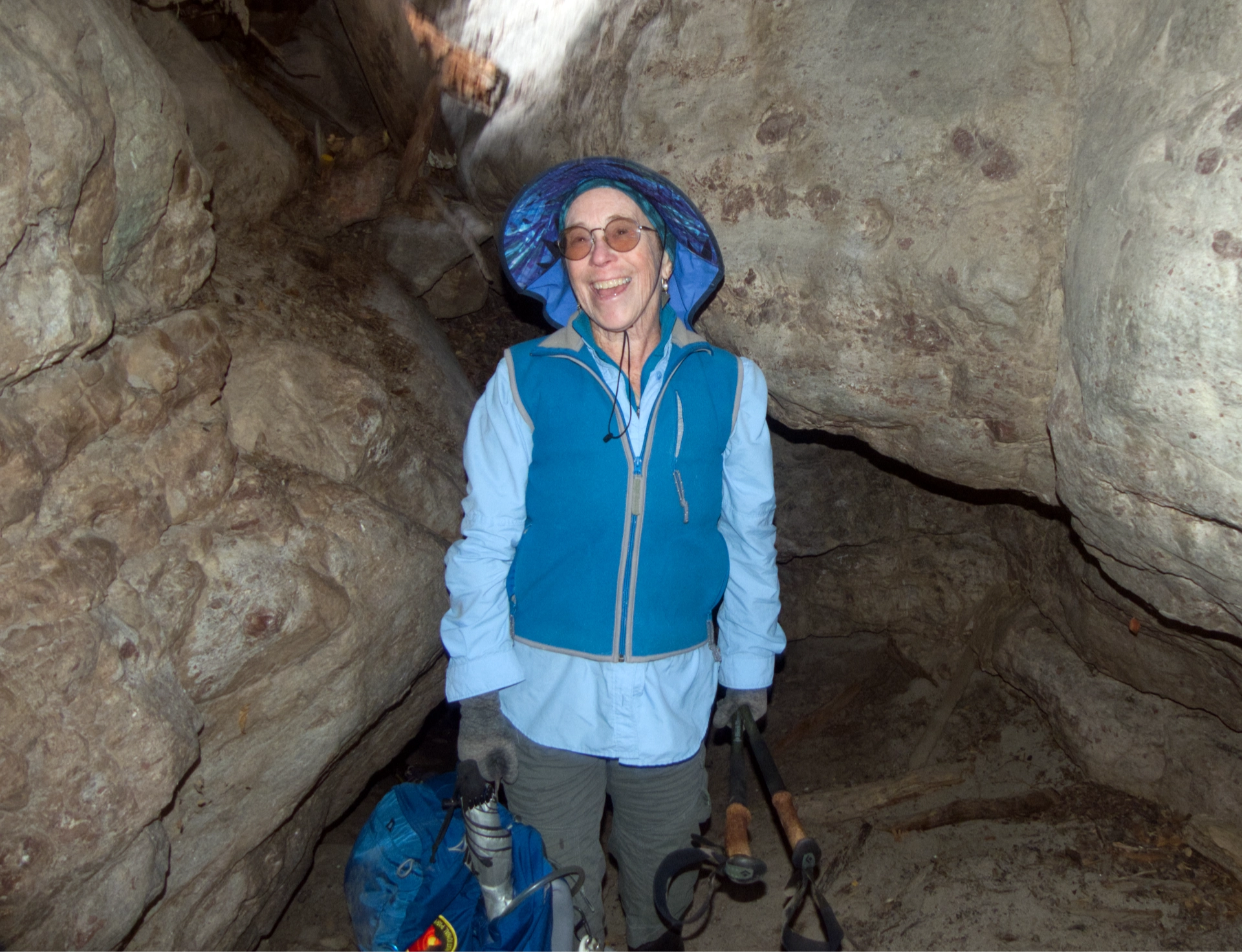 Robin emerging from the tunnel