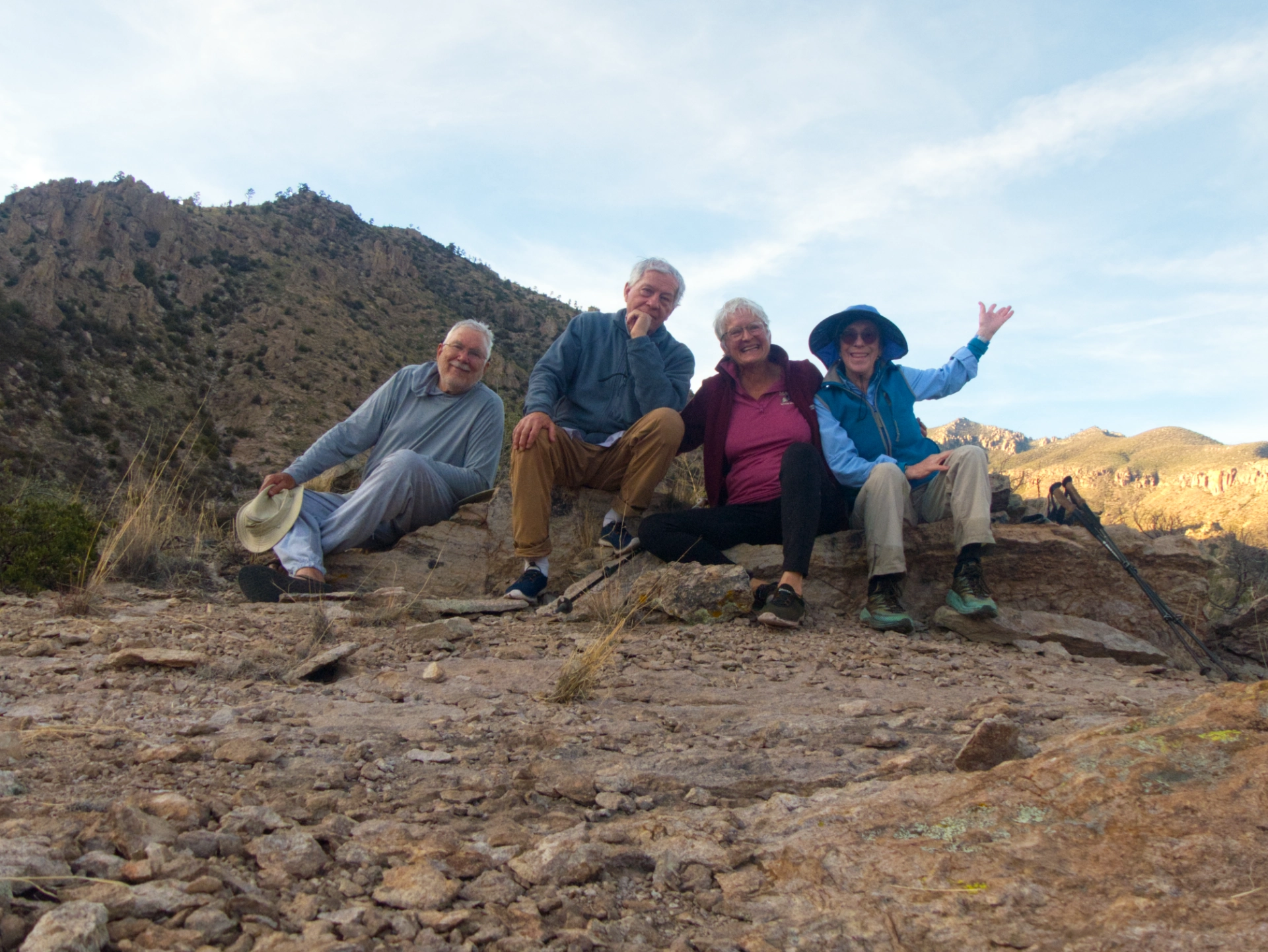 sunset atop Skeleton Ridge