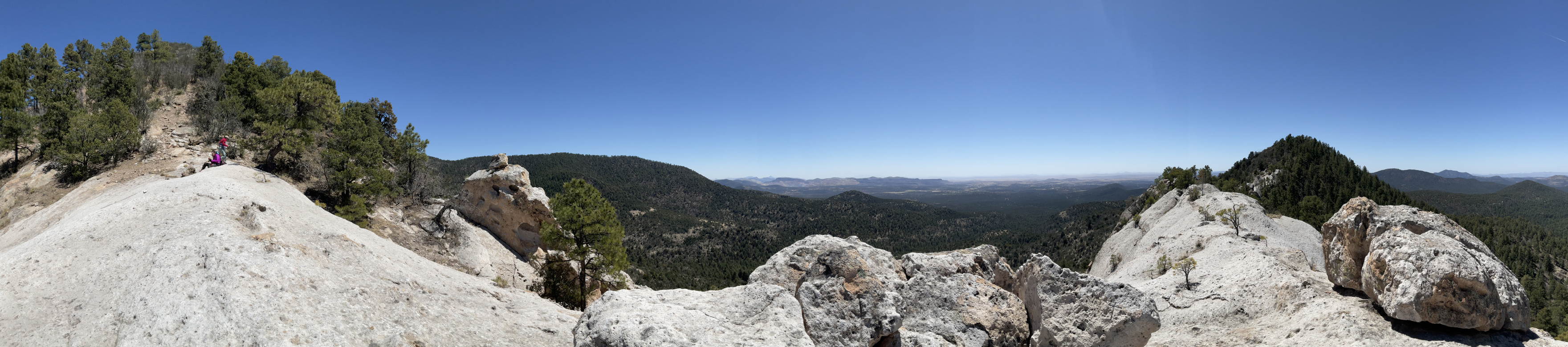 panorma from the top of the ridge