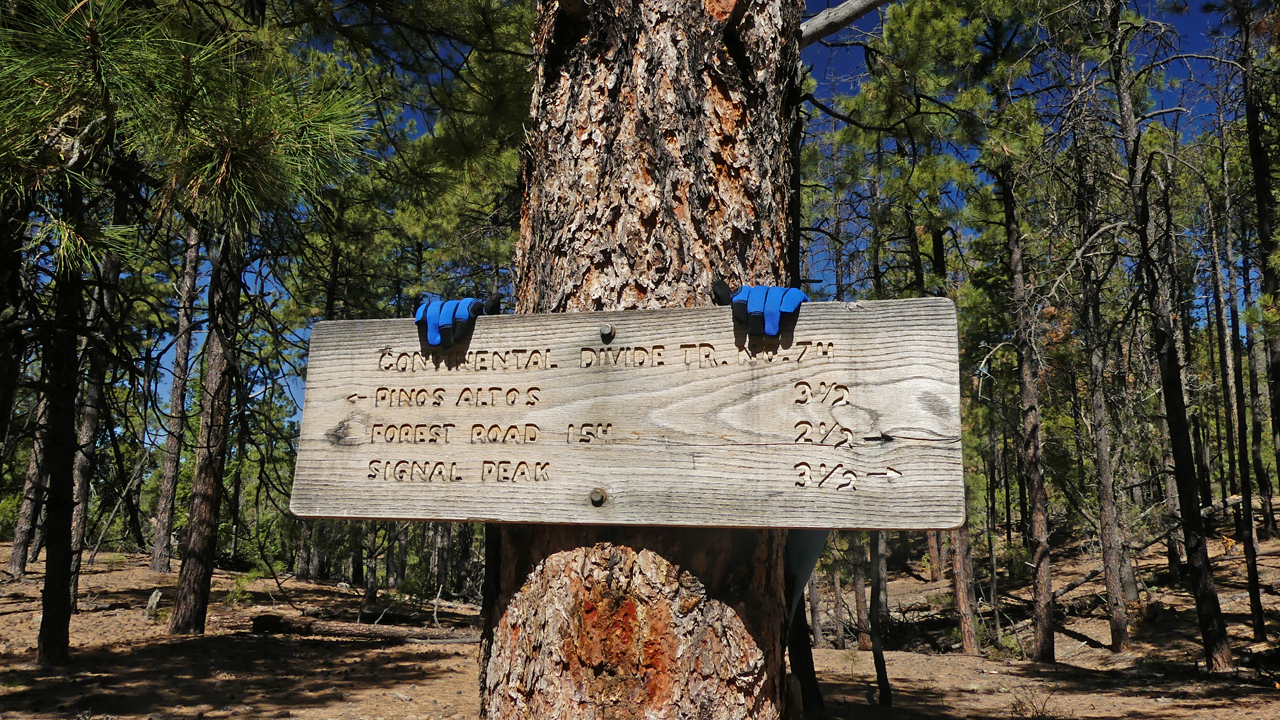 sign at the trail juntion
