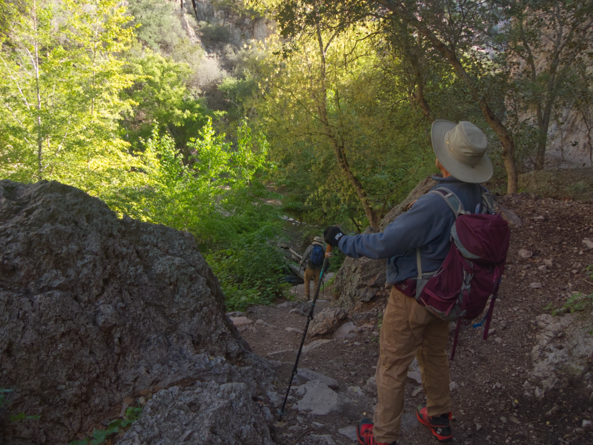dropping into Whitewater Creek