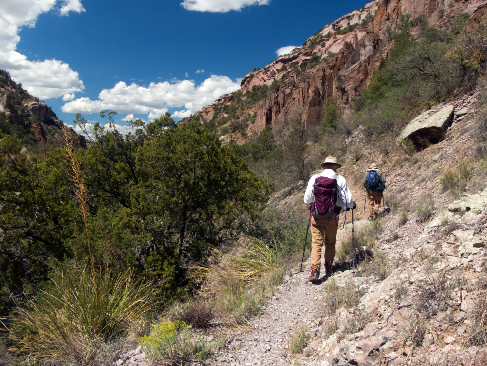 Dennis and Ken climbing out of the canyon