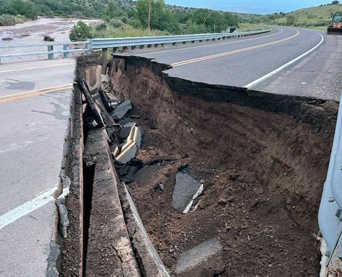 washed out bridge