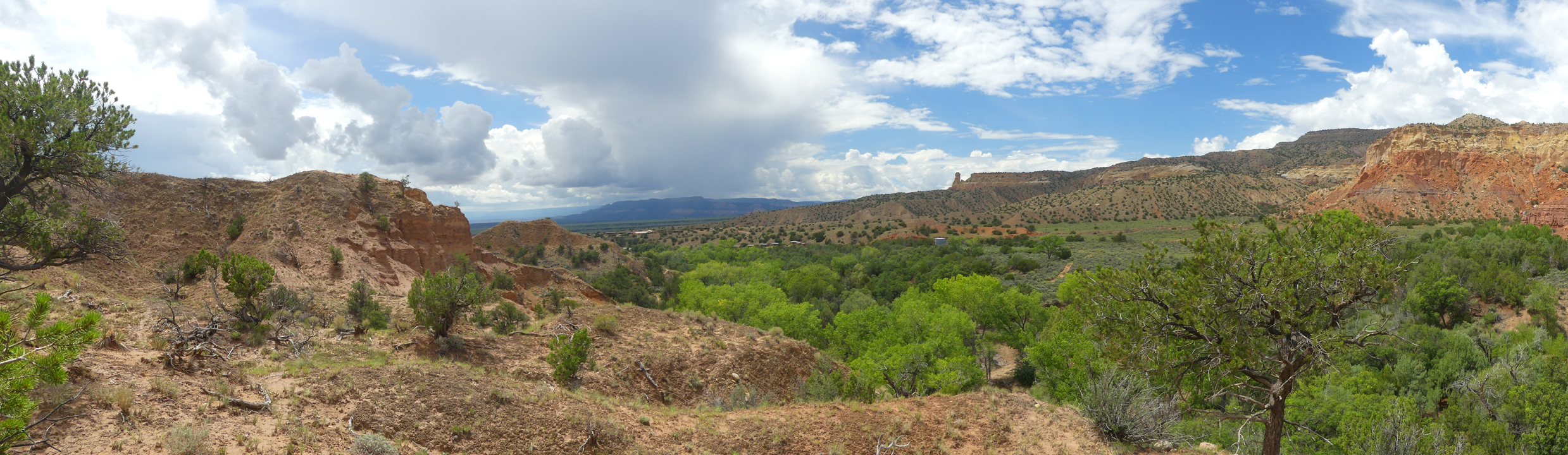stormy sky over Ghost Ranch