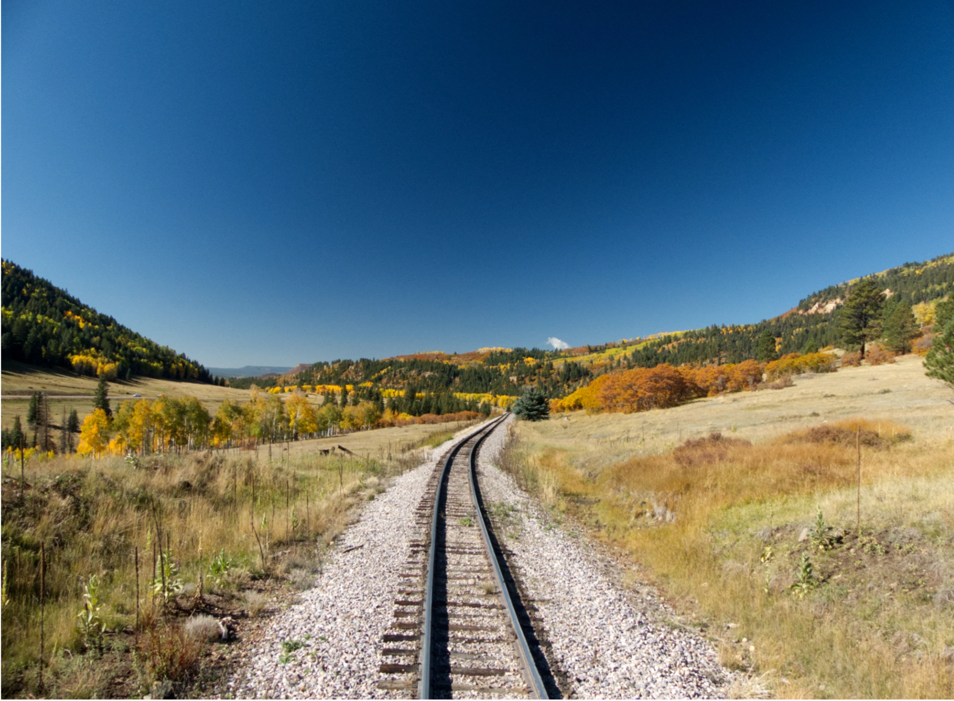 view from the rear platform