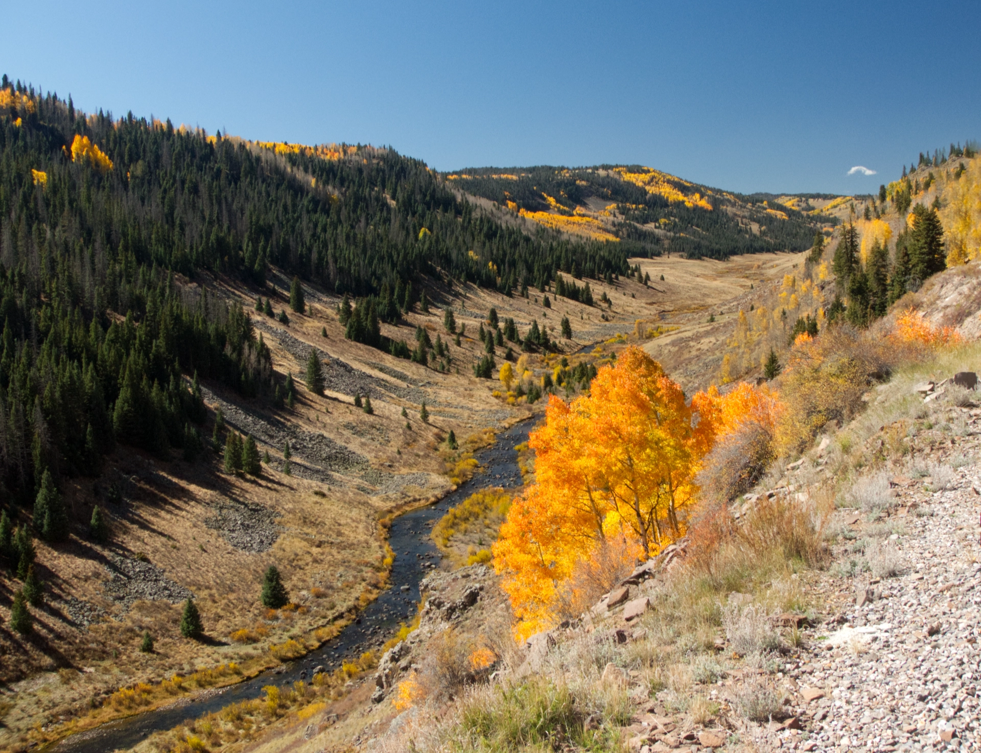 Los Pinons River valley
