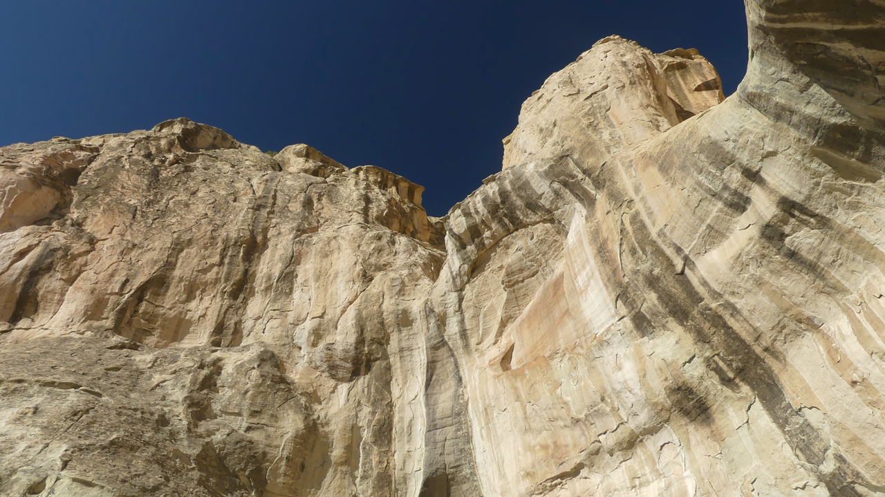 banded cliffs