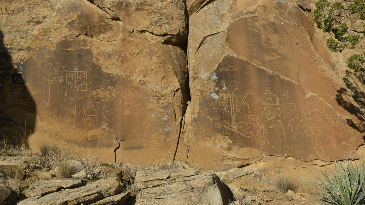 petroglyph panel