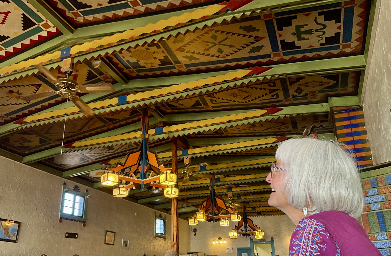 Shaffer Hotel ceiling