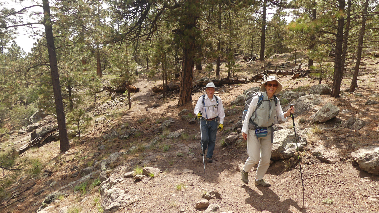 starting up Gooseberry Springs Trail