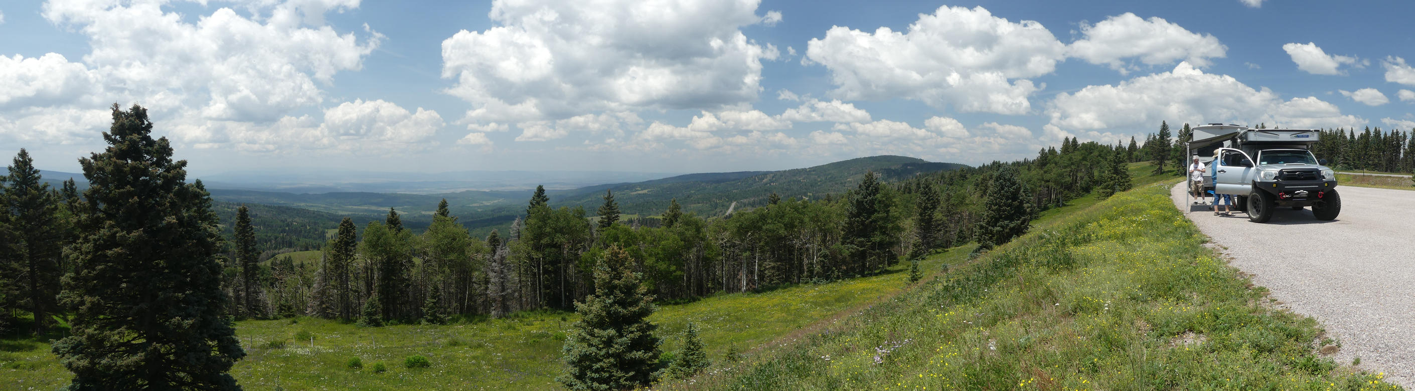 picnic at a scenic overlook