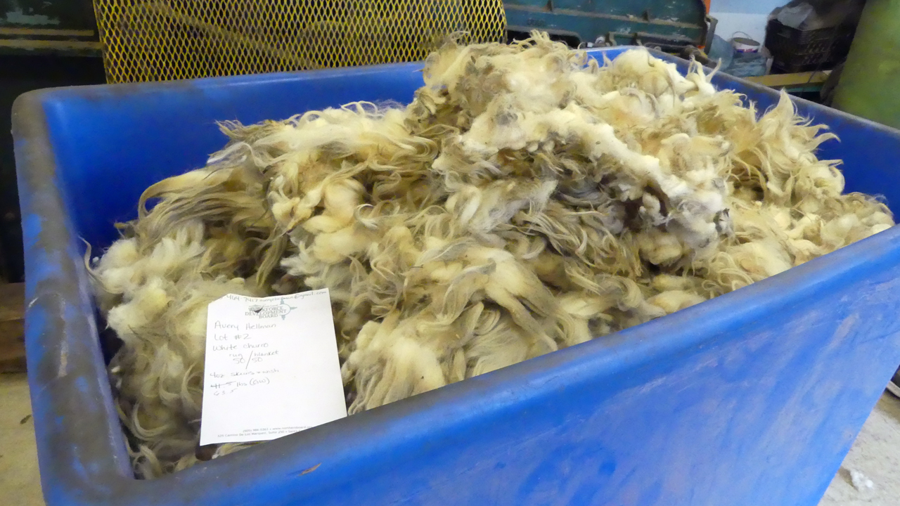 bin of fleece