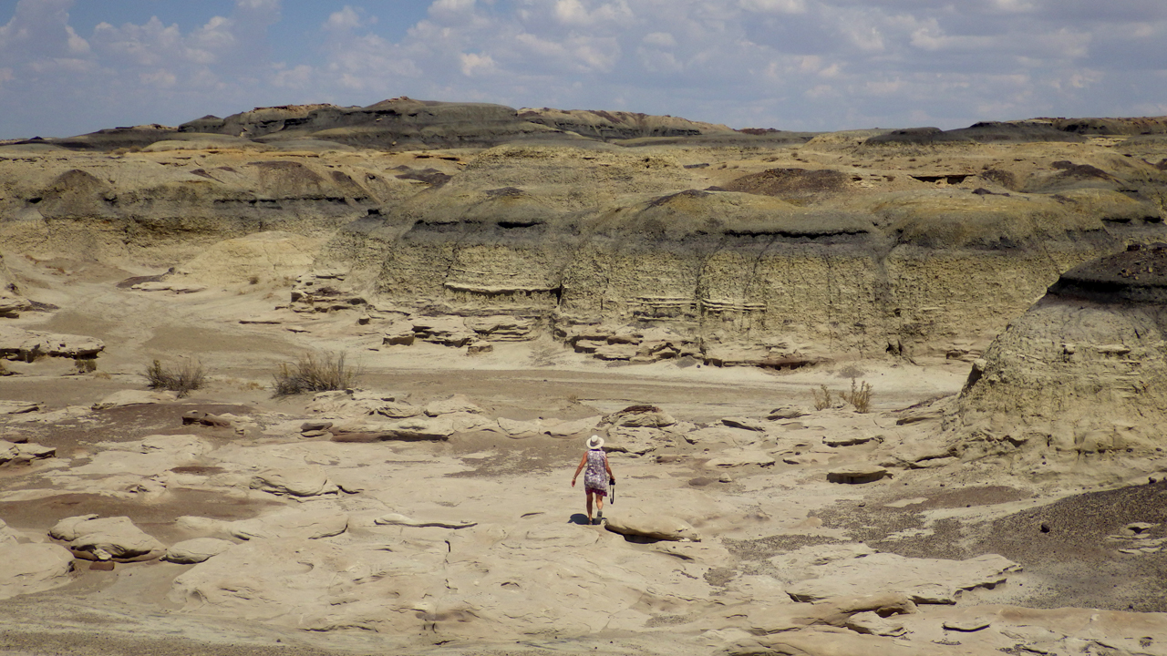 Marion at Bisti Badlands