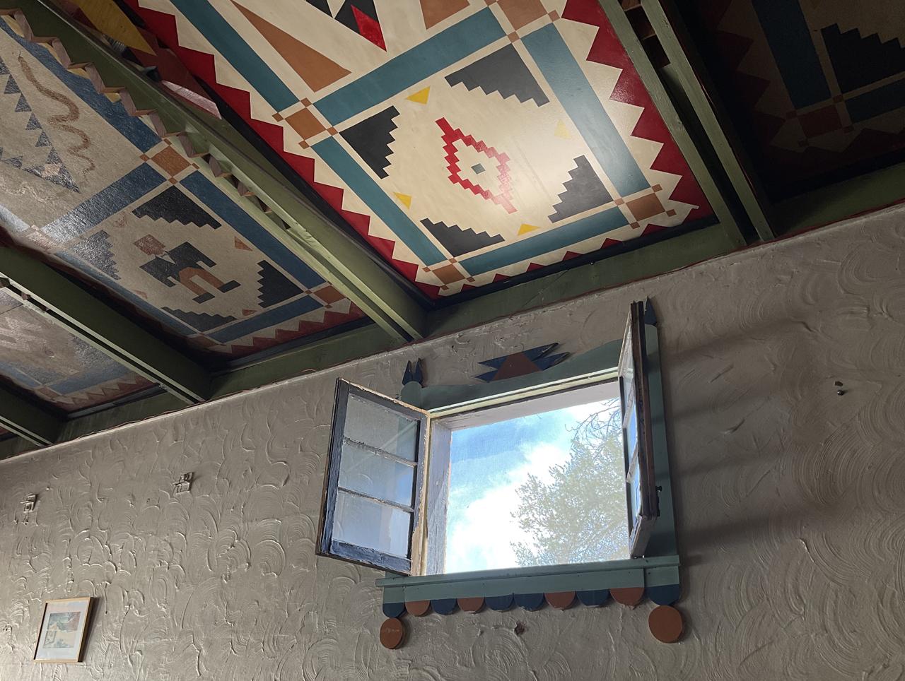 Shaffer Hotel ceiling