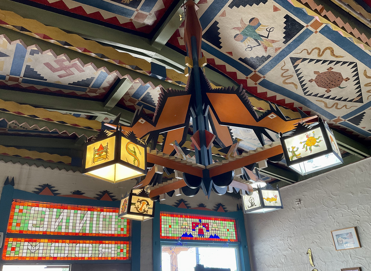 Shaffer Hotel ceiling