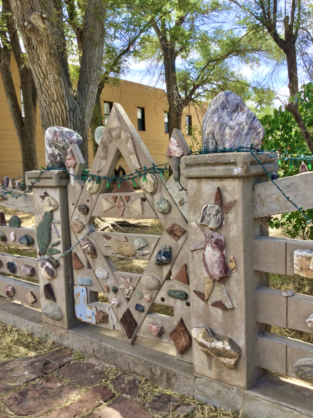 Shaffer Hotel stone fence