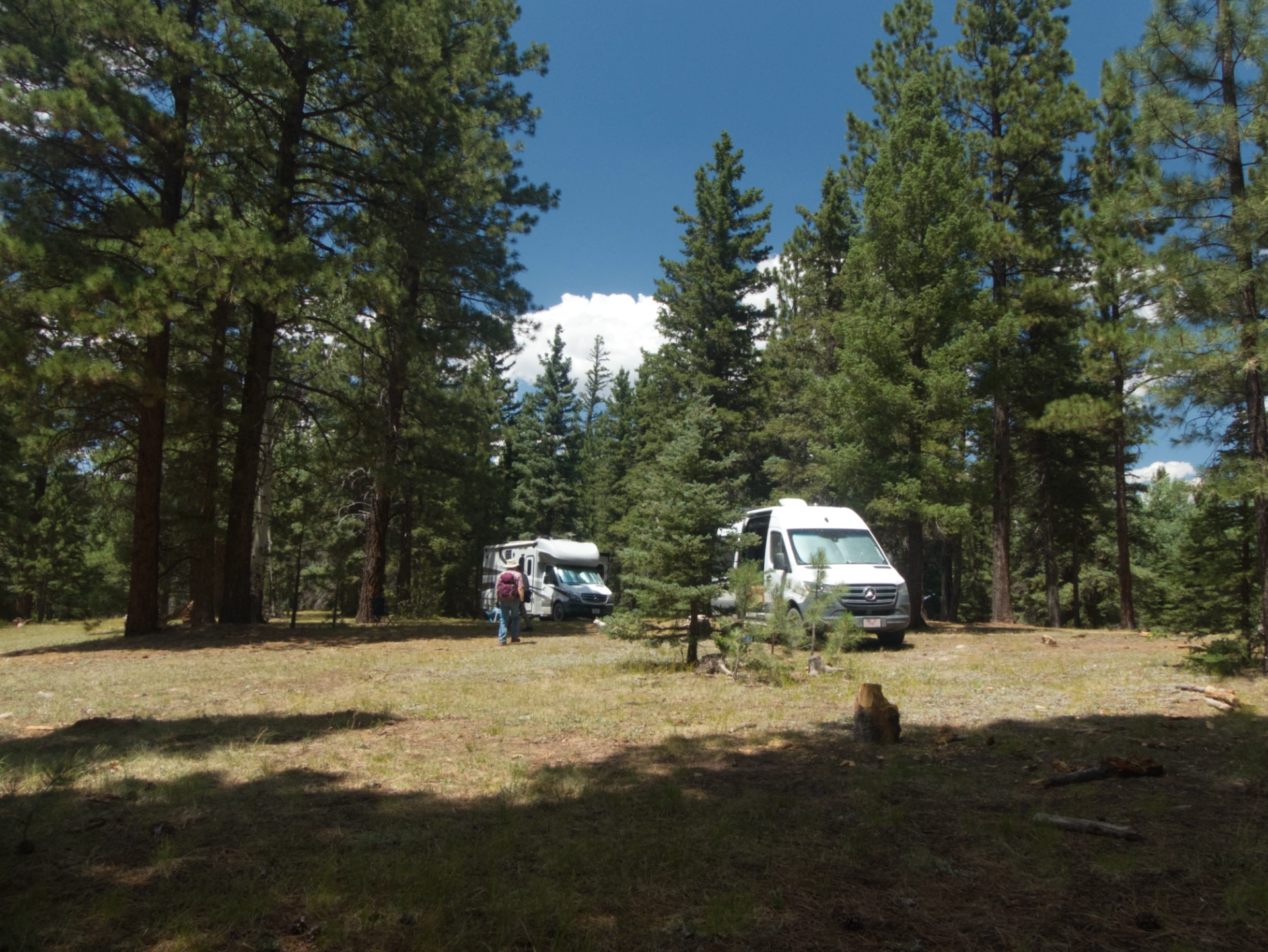 returning to camp