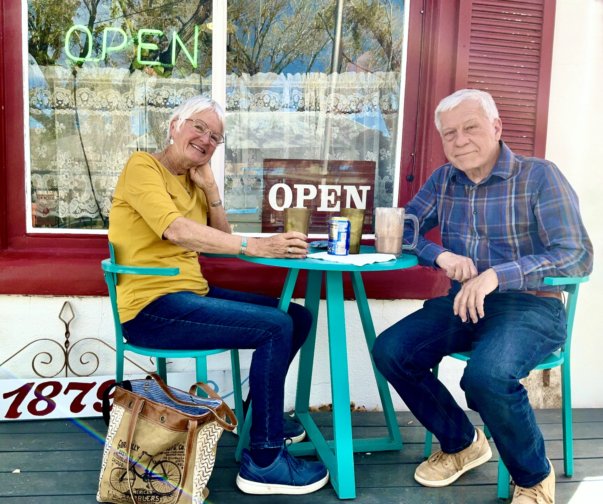 Dennis and me at the Hillsboro Cafe
