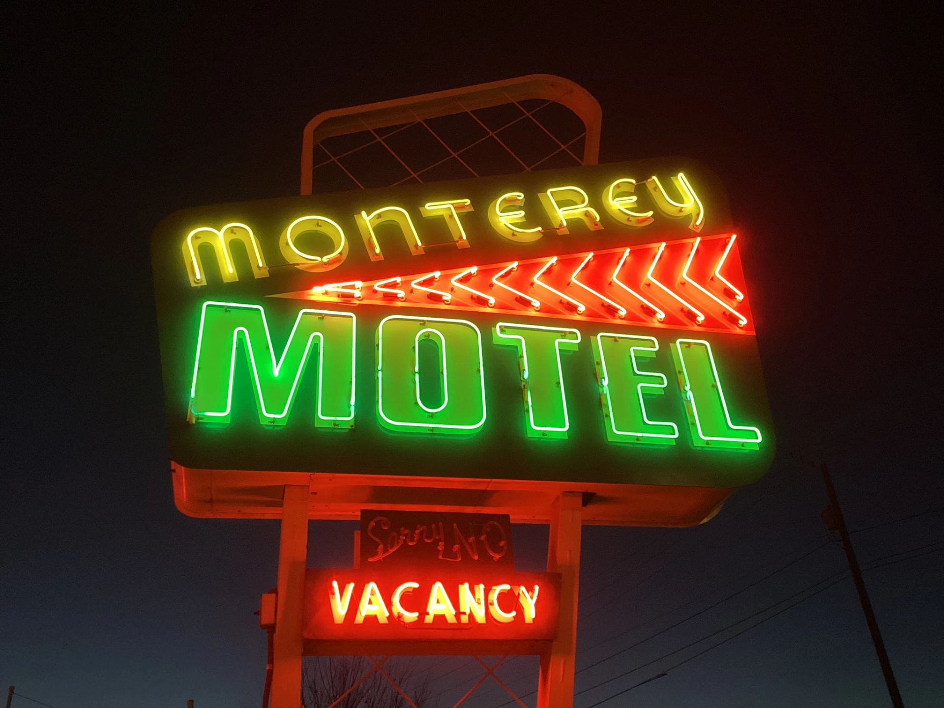 Monterey Motel marquee
