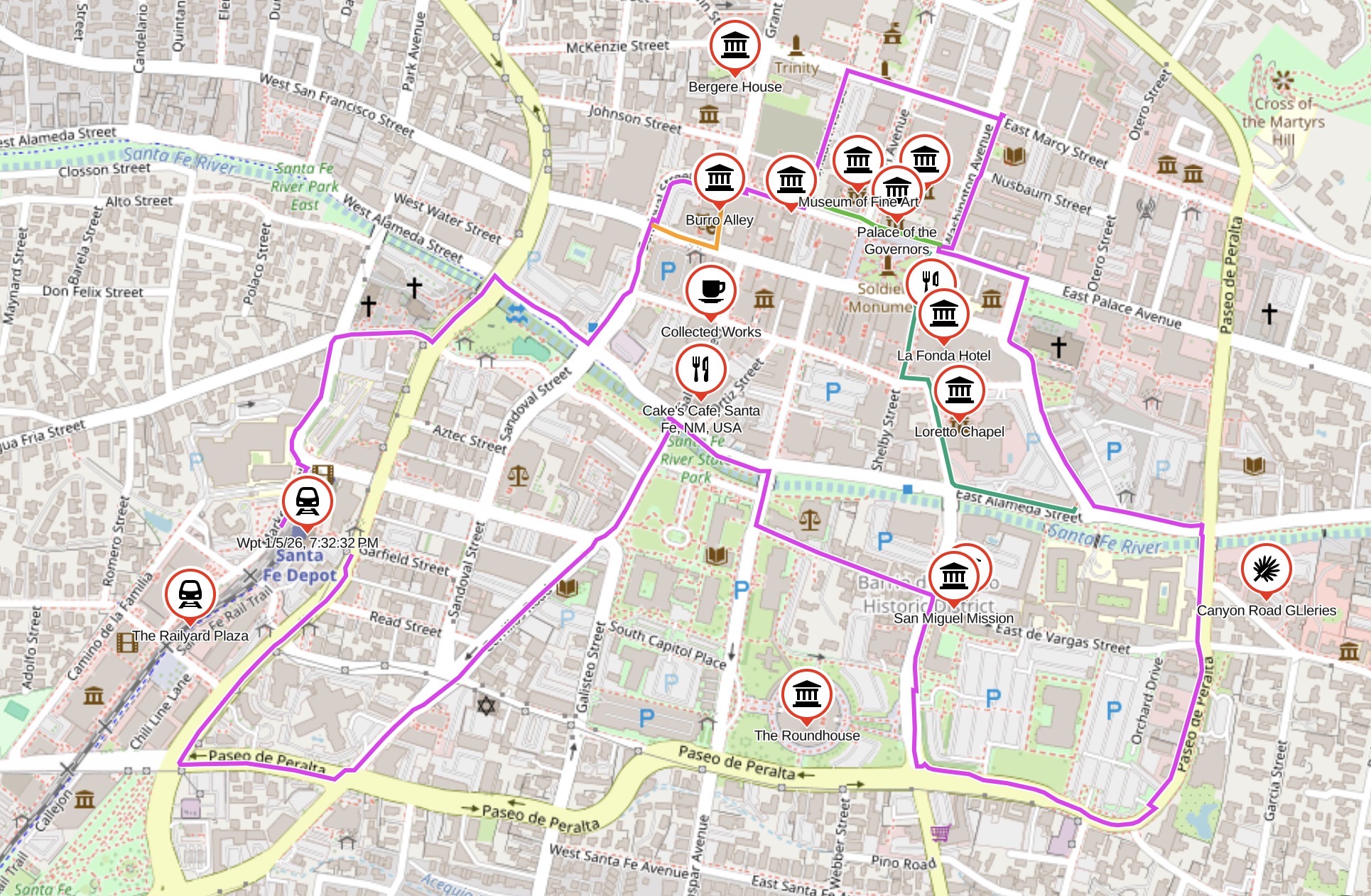 Santa Fe walking tour