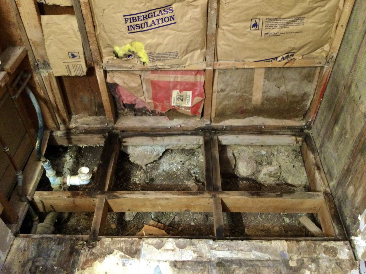 exposed floor joists