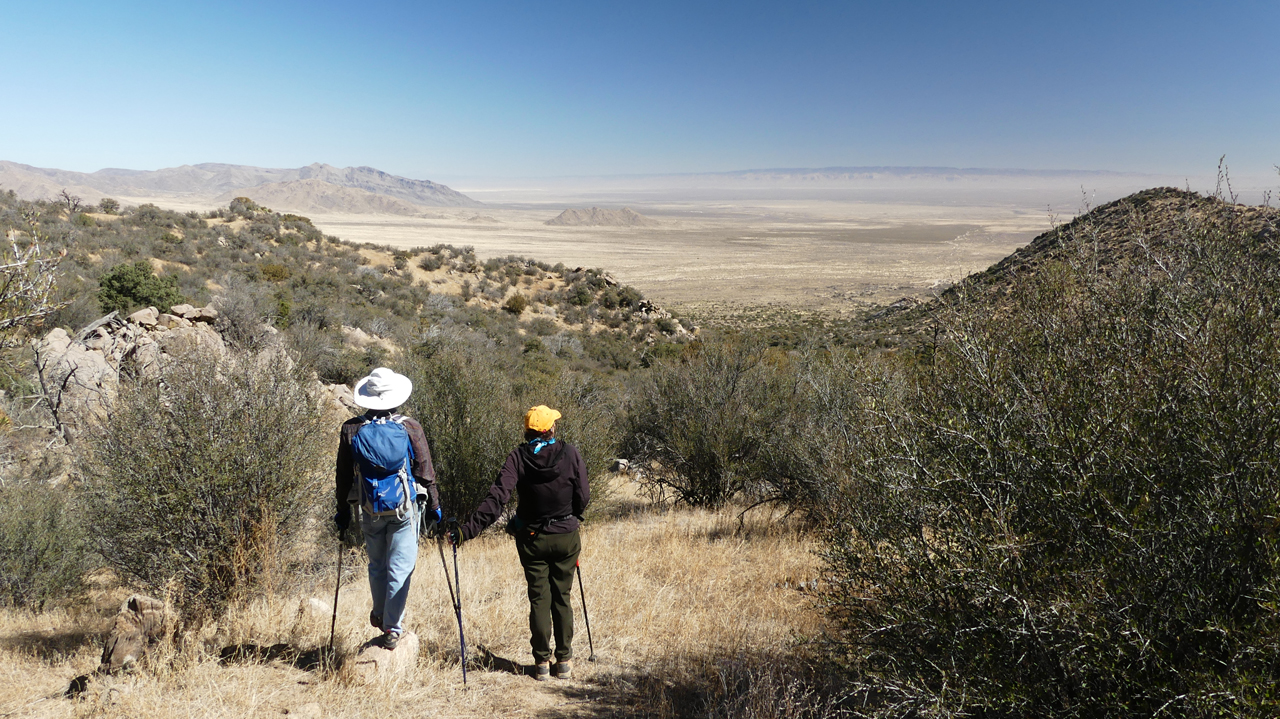 view across the valley toward White Sands