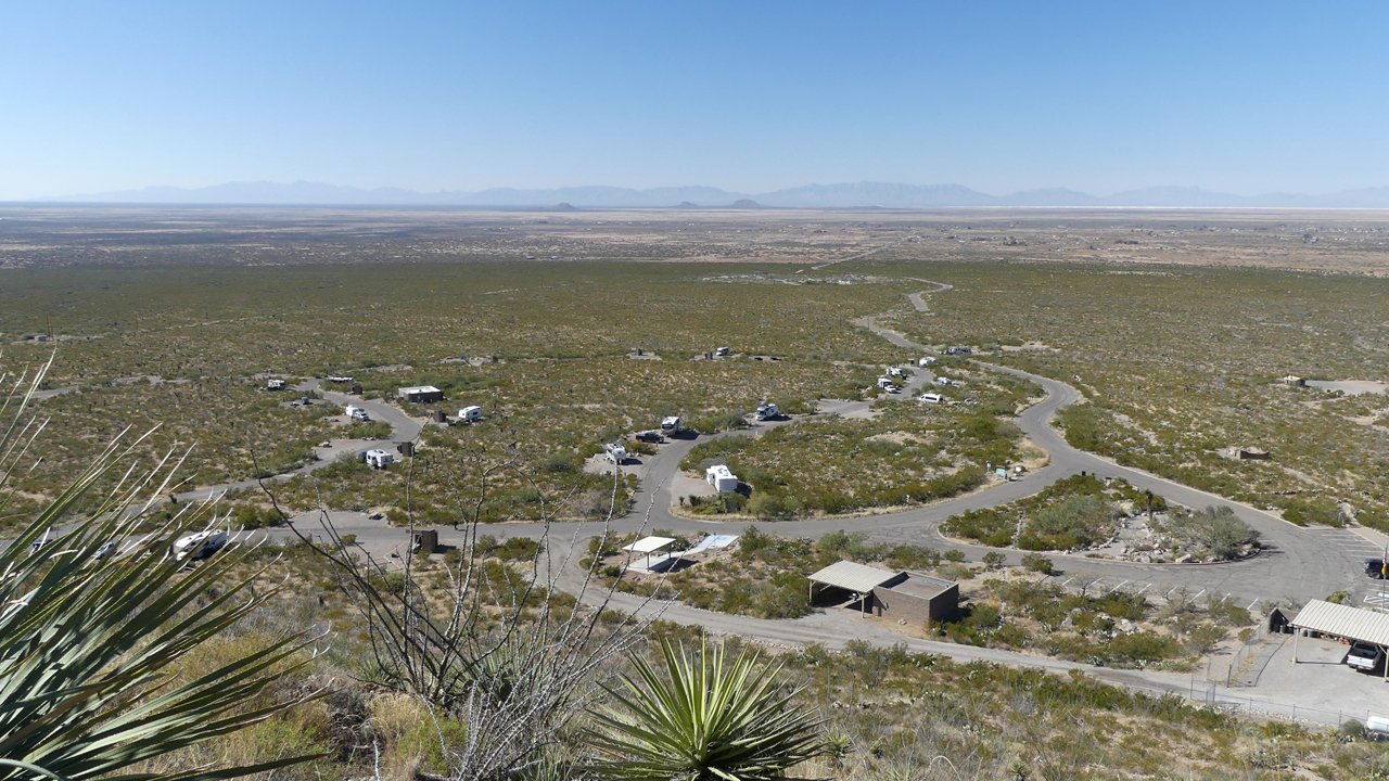 campground at Oliver Lee State Park