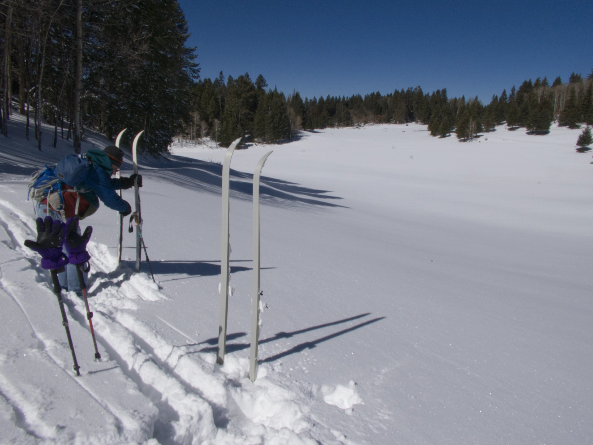 scraping the skis