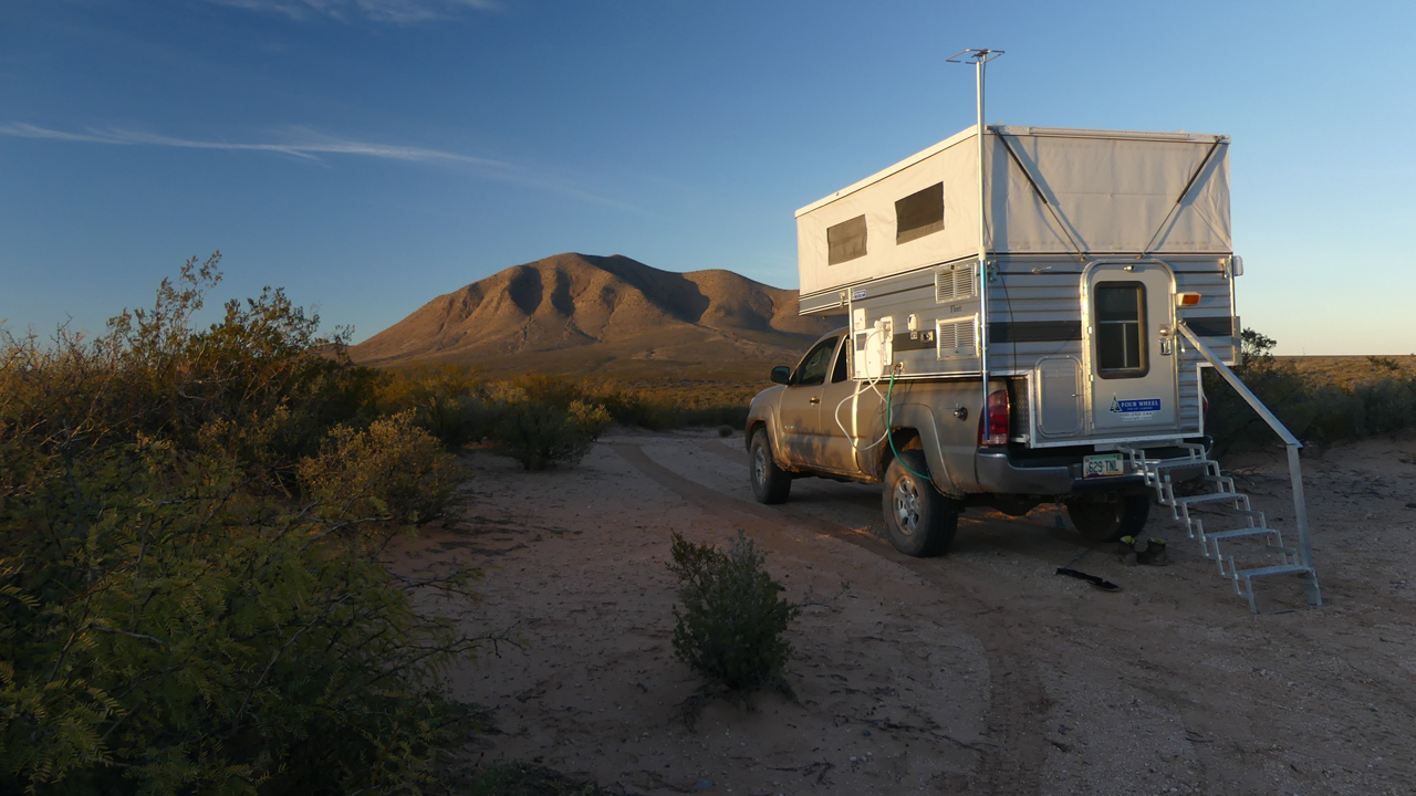 campsite in the West Potrillos